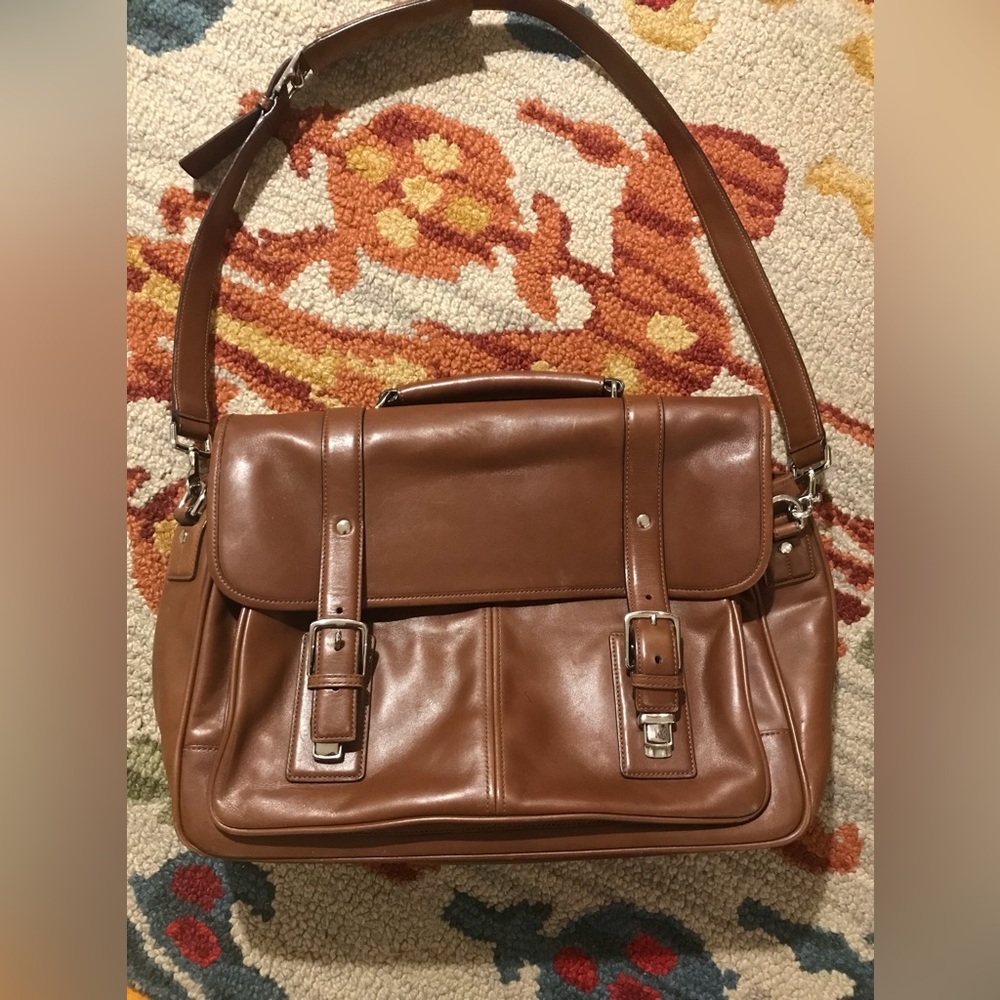 COACH Leather Briefcase/ Laptop Bag/Messenger Bag or Tote Bag